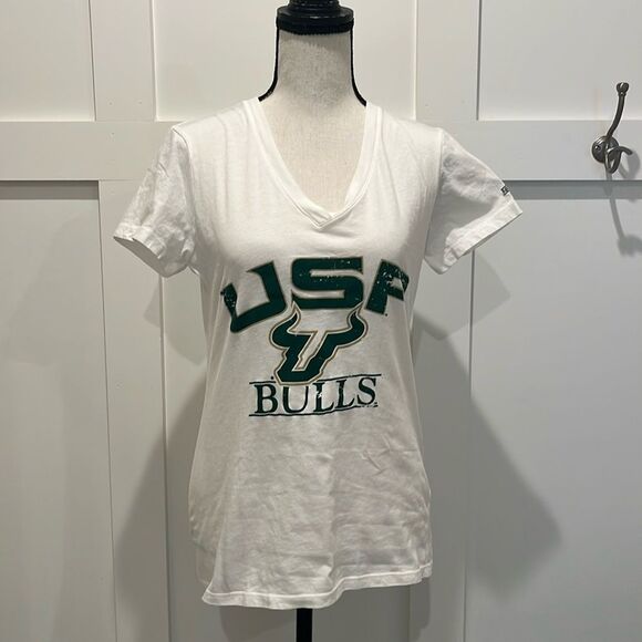 USF Bulls Women's SS V-neck T-shirt FREE w/bundle purchase - Picture 1 of 5